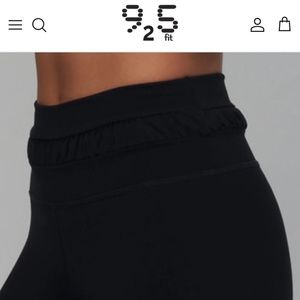 925fit Roll Model Navy Workout Pants - NWT